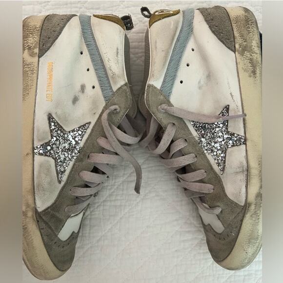 Golden Goose SSENSE Exclusive Off-White Midi Star Sneakers - Picture 5 of 11